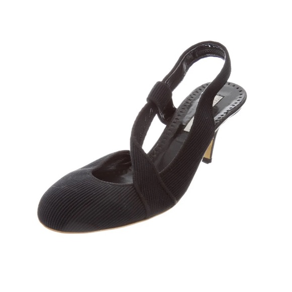 STELLA MCCARTNEY Black Slingback Pumps 36.5 - Picture 2 of 13